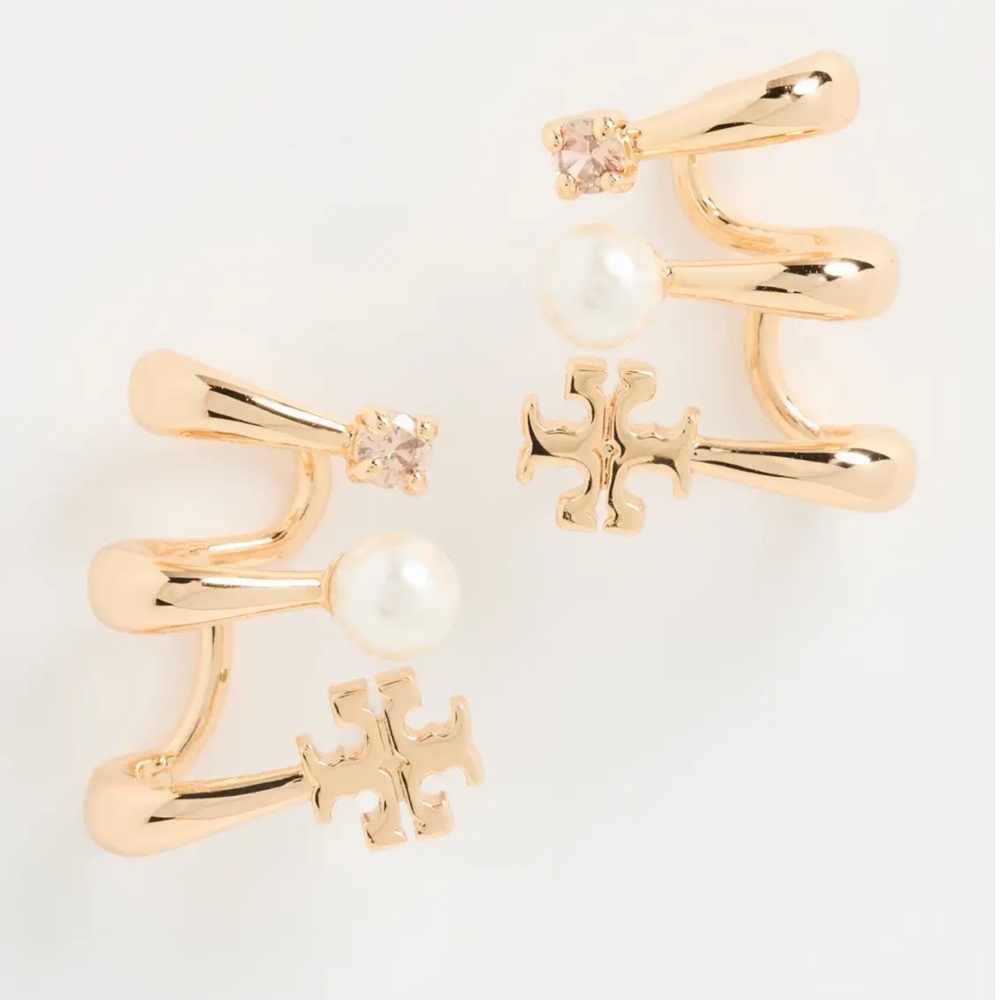 Tory Burch
Kira Pearl Multi Hoop Earrings